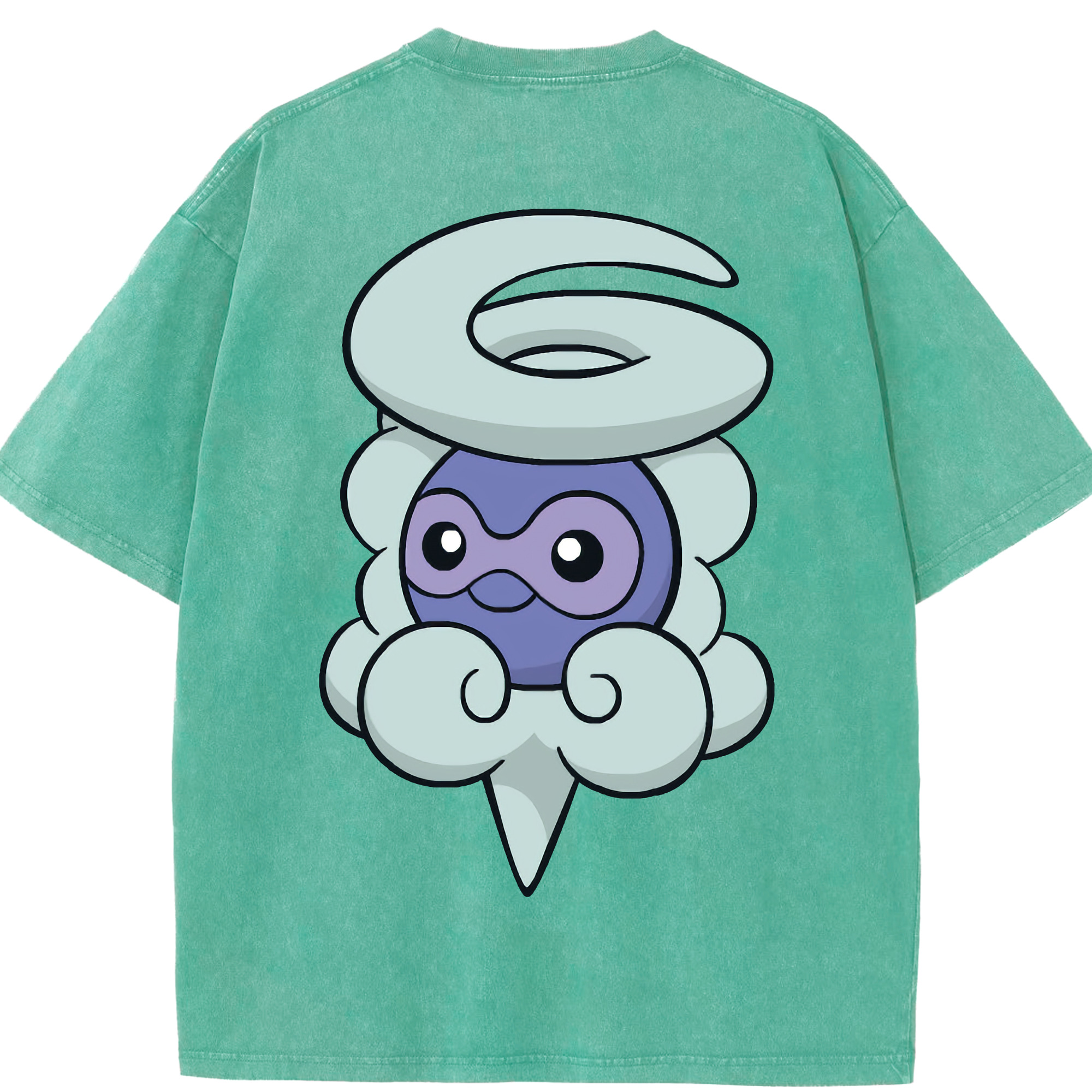 （画像用） ポケットモンスター Pokémon 綿100% ヴィンテージ風 半袖Tシャツ（背面プリント）